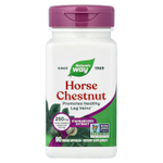 Nature's Way, конский каштан, стандартизированный экстракт, 90 веганских капсул