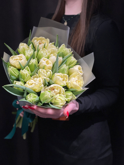 25 пионовидных тюльпанов