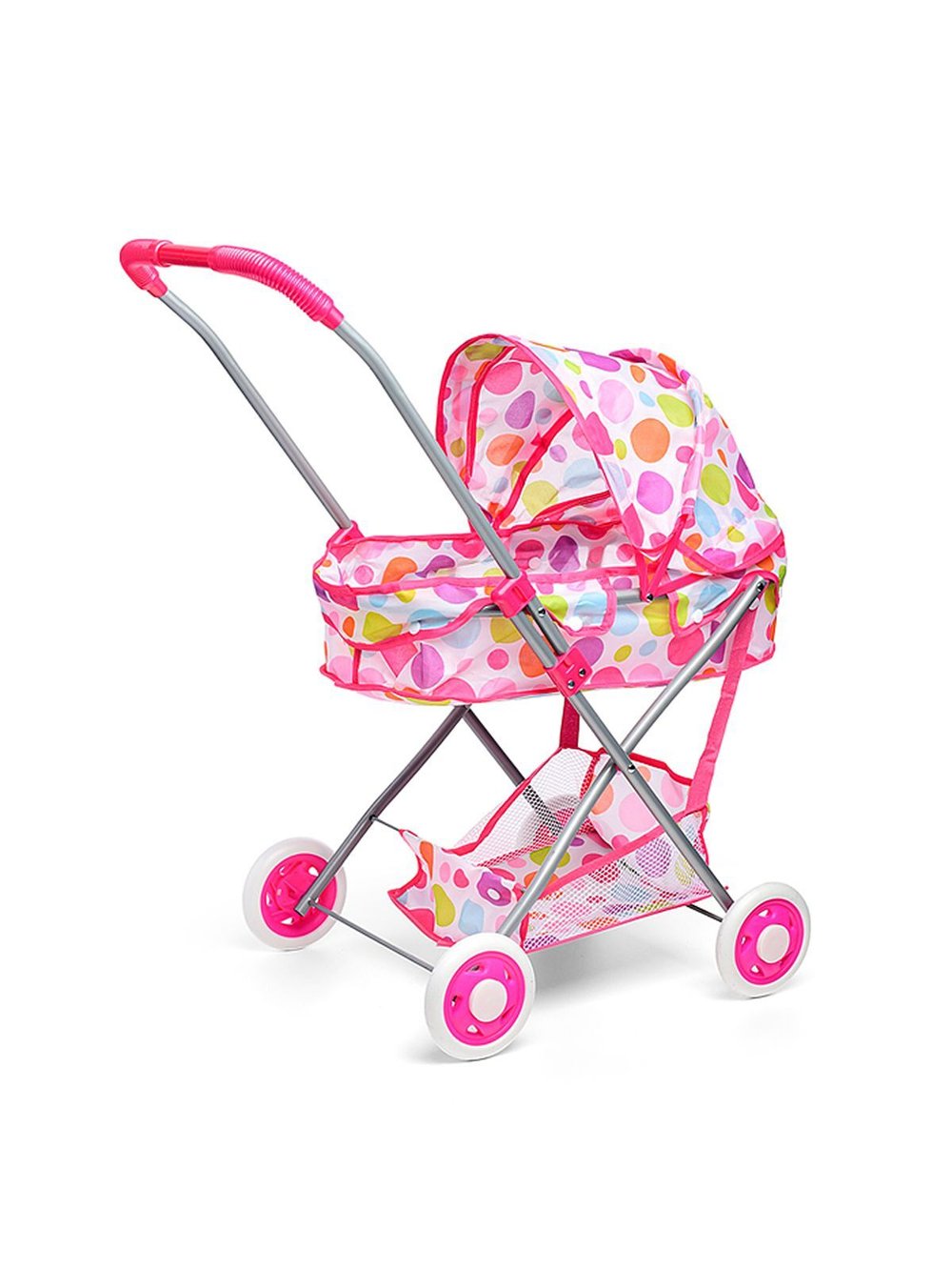 Коляска для кукол Шары, складная, прогулочная с капюшоном (Y936B-7)