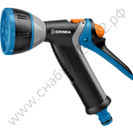 GRINDA BM-8, 8 режимов, курок сзади, металлический с TPR, поливочный пистолет, PROLine (8-427339)