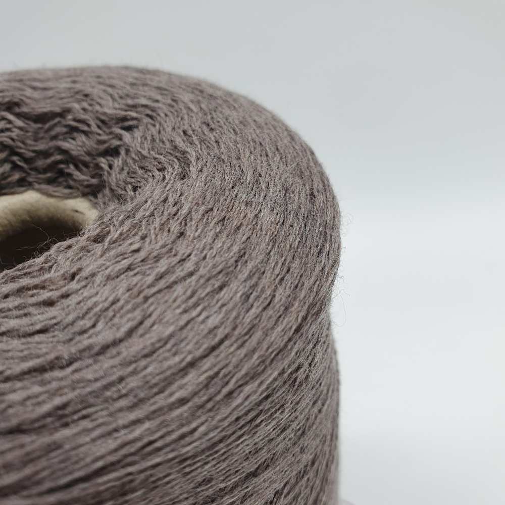 Пряжа Zegna Baruffa Cashwool 2/30 (100% мериносовая шерсть), 1500м/100гр, темный тауп