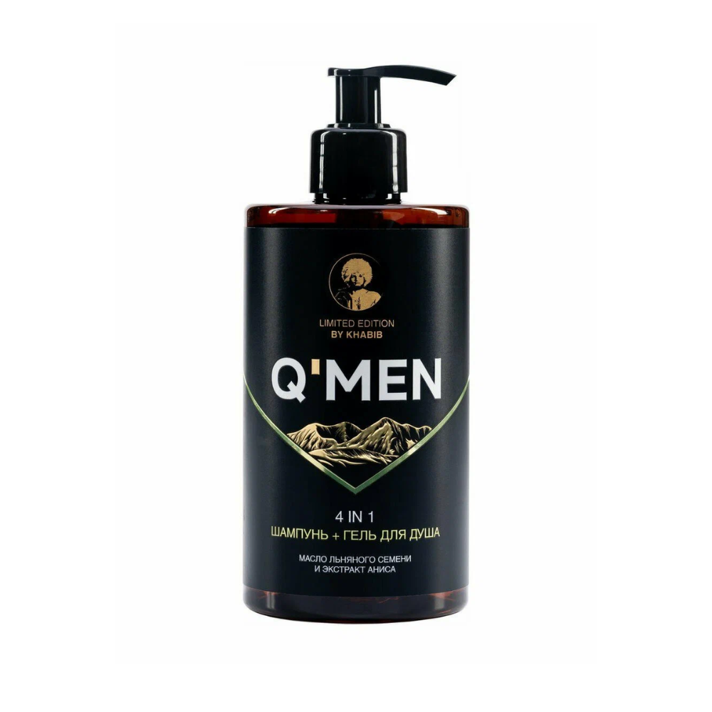 Шампунь+Гель для душа Q-MEN 4в1 410 мл