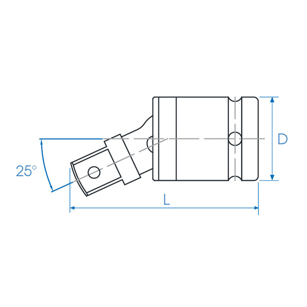 KING TONY (4797P) Кардан ударный 1/2", с шариковым фиксатором