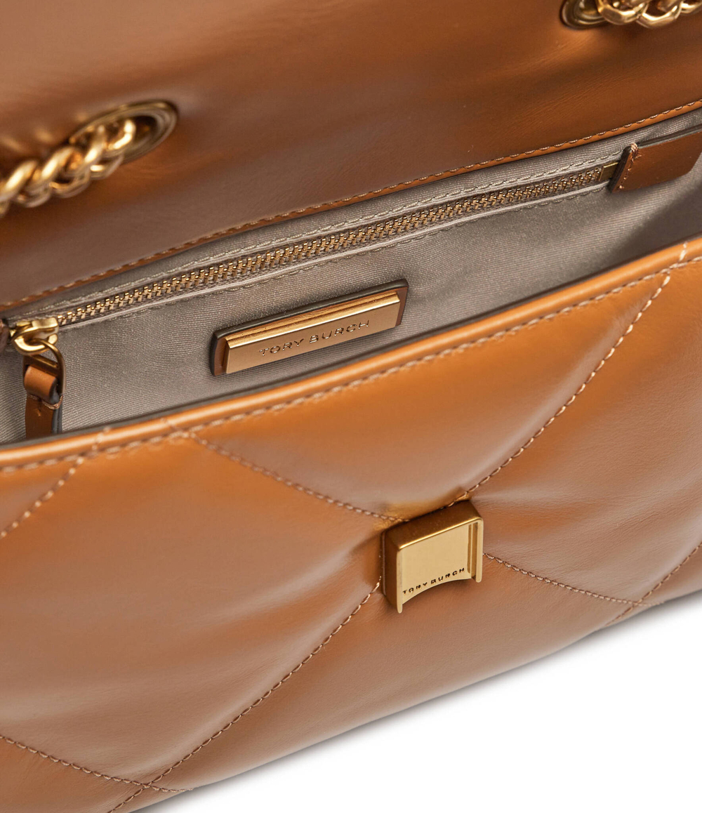 Кожаная сумка через плечо Kira TORY BURCH - коричневый(154706)