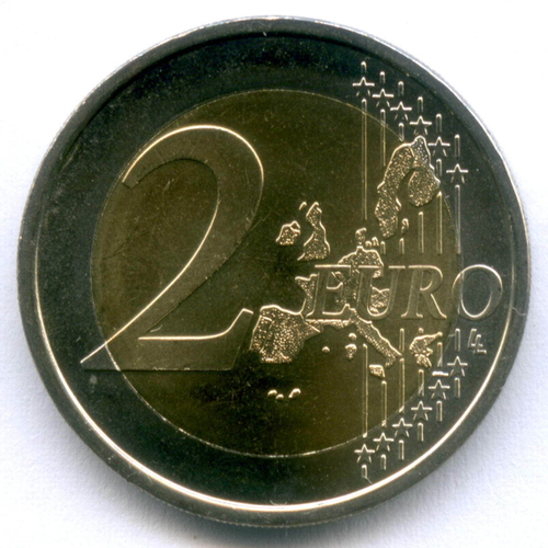 2 евро 2006 год. Люксембург. 25 лет принцу Гийому. Биметалл UNC