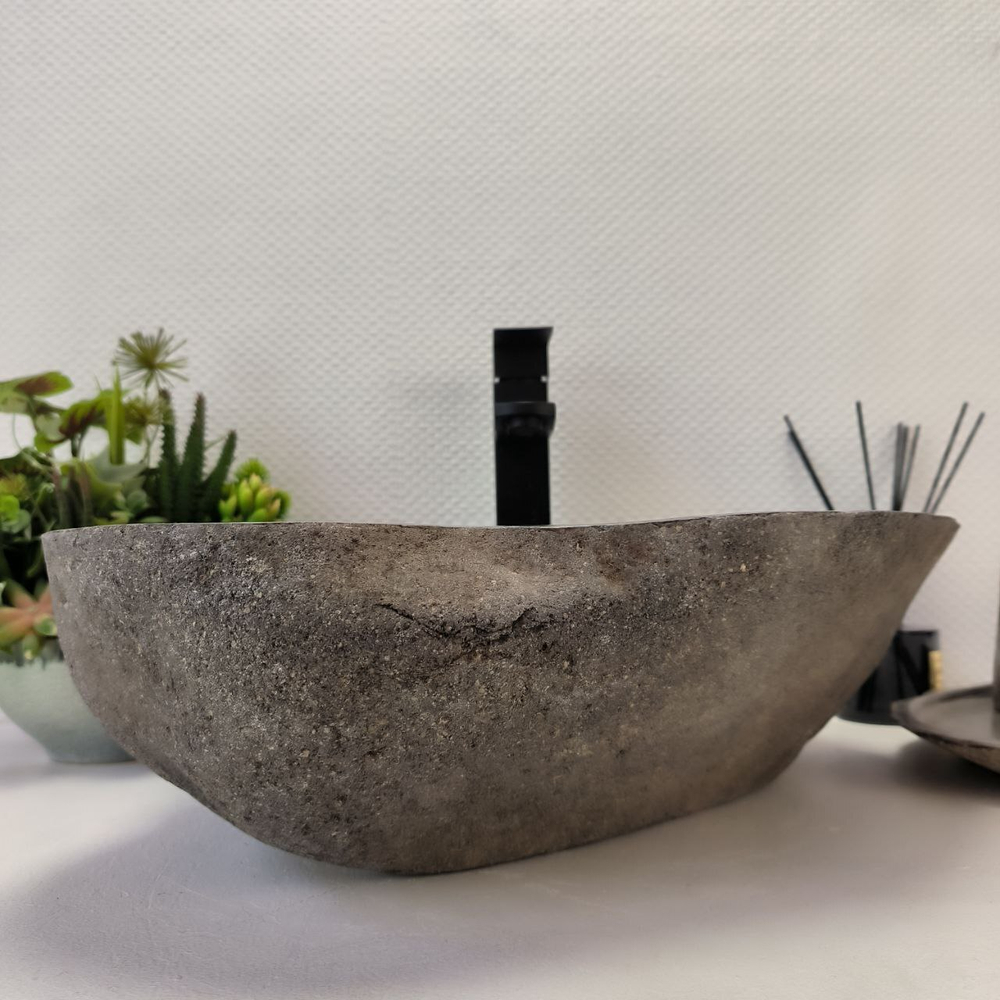 Раковина из речного камня RS63330 (41*40*14) 0122