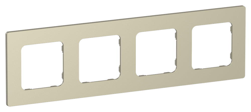FLITE Рамка 4-местная РУ-4-К-ФлШ шампань IEK