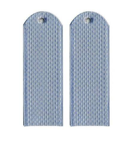 Погоны серо-голубые чистые без канта  Полиция (ОВД) на рубашку