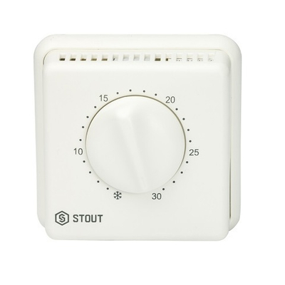 Термостат комнатный проводной STOUT TI-N (с переключателем зима-лето и светодиодом)