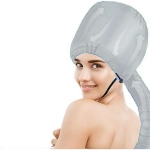 Шапочка для сушки волос, ламинирования и масок «Beauty Shop», с кулиской, цвет серебро, 84*23*22см