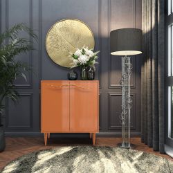 Комод Арт Колор Классик Голд с 2 полками Томленый оранжевый