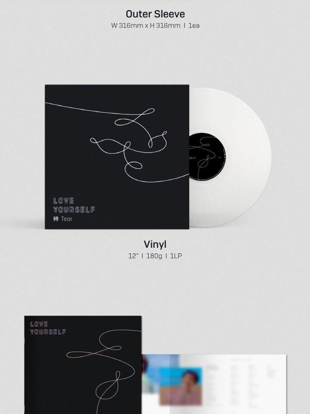 Альбом BTS - LOVE YOURSELF 'TEAR' LP Album