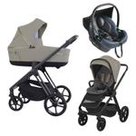 Детская коляска 3 в 1 Espiro Miloo 2025 и автокресло Pi Gray blue 217 cashmere gray / Серый/синий (Gray blue 103)
