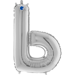 Шар Буква Серебро 66 см