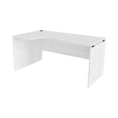 Стол криволинейный Континент-Pro СК157L Ясень Анкор белый 1570х900х750