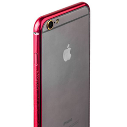Бампер металлический iBacks Colorful Venezia Aluminum Bumper для iPhone 6s Plus/ 6 Plus (5.5) - gold edge (ip60092) Red
