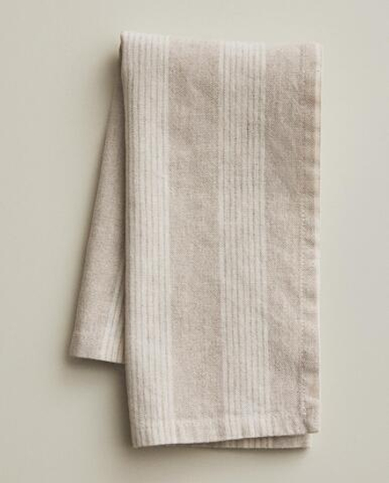 Zara Home столовая салфетка из смесовой ткани, узор в полоску, 45 45 см (комплект 2 шт.)