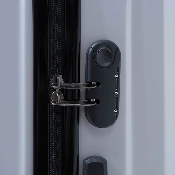 Чемодан большой 28&quot;, кодовый замок, цвет серебристый