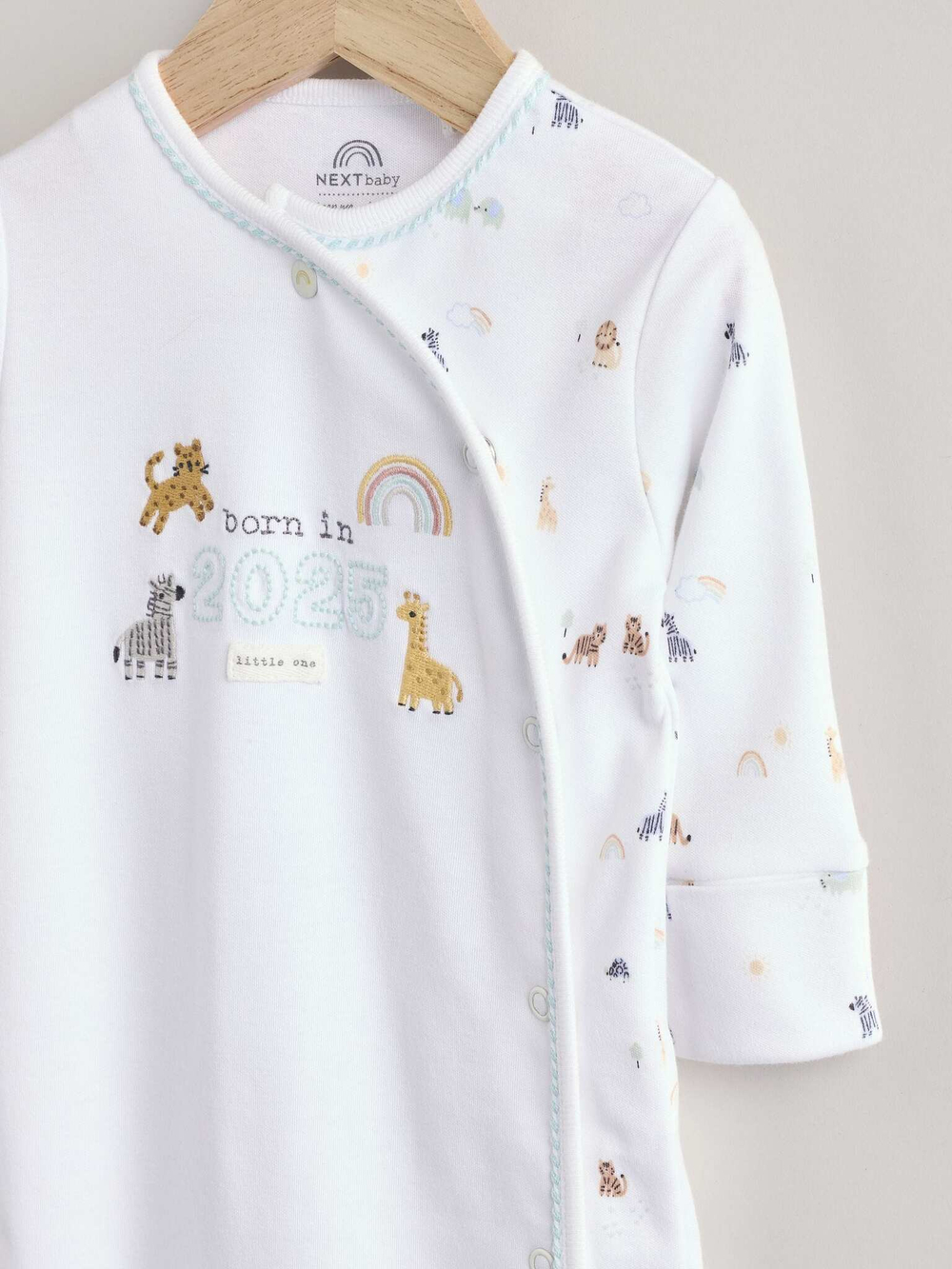 Комбинезон / Cлип и шапочка в комплекте для малышей Next E19-706, Белый