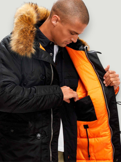 Alpha Slim Fit N-3B (черная - black)