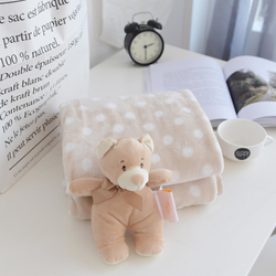 Плед 100х150 Sofi De MarkO Тедди бежевый