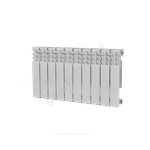 Радиатор алюминиевый Delta Plus 350 10 секций Qну=1030 Вт RAL 9016 (белый) Ogint