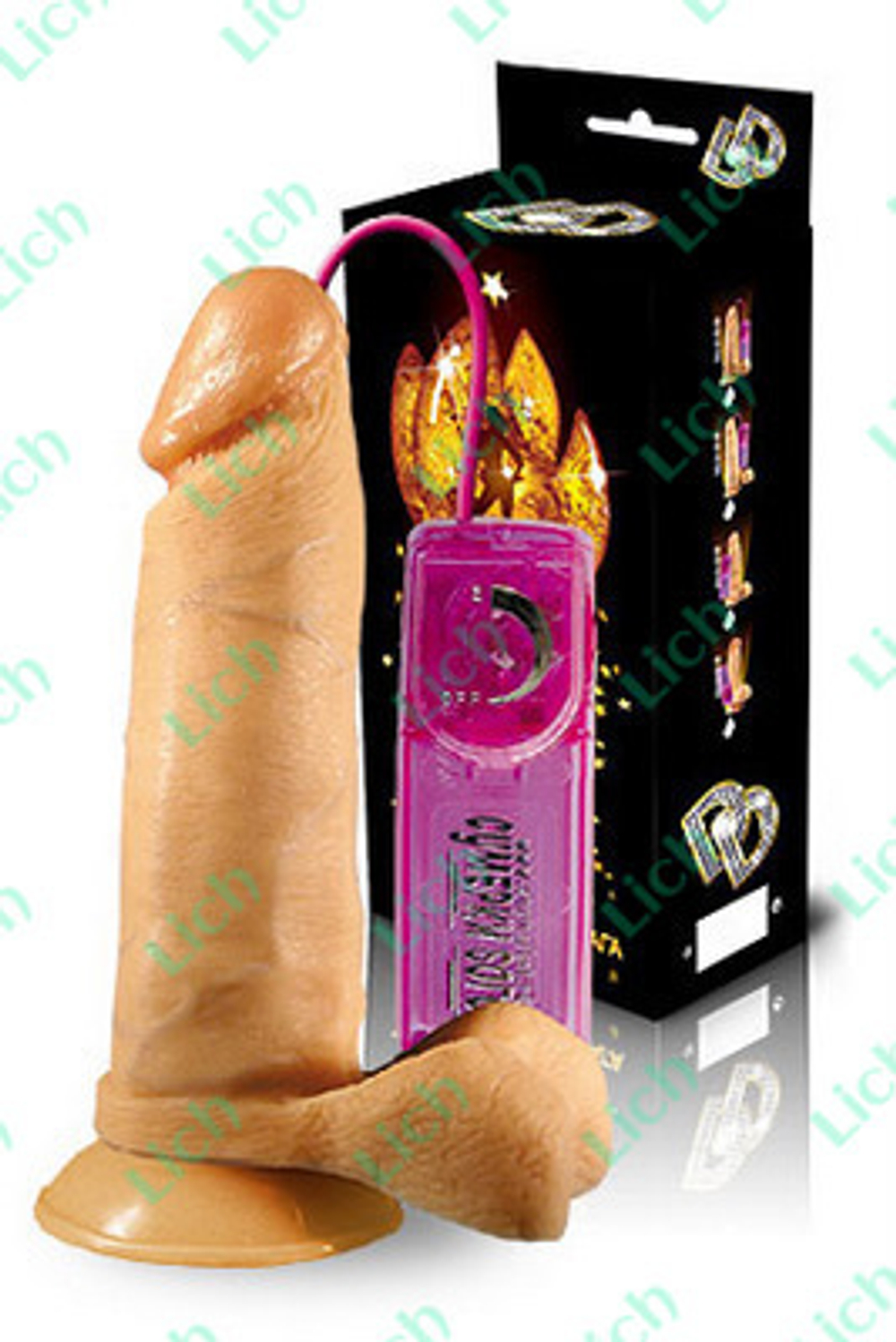 Вибромассажер-реалистик на присоске