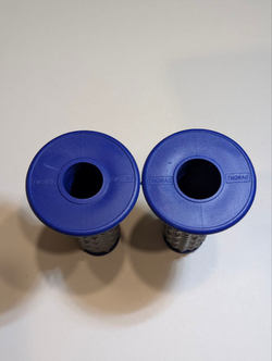 Ручки руля для мотоцикла , питбайка, скутера (грипсы) BUBBLE синие