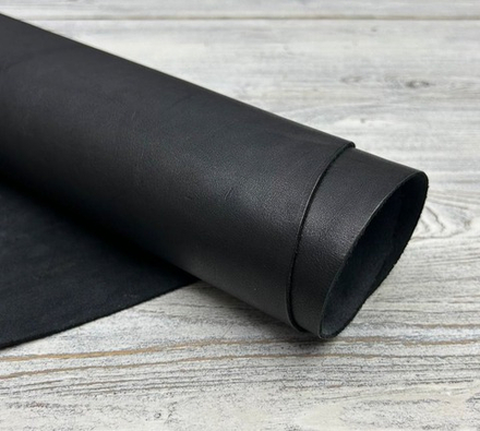 Buffalo Wax Nero (1,6-1,8 мм), цв. Черный, натуральная кожа