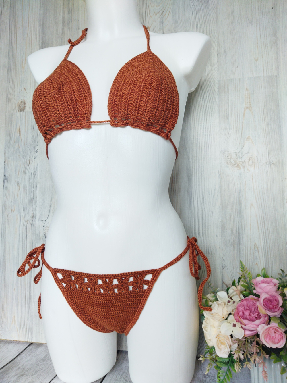 Купальник вязаный