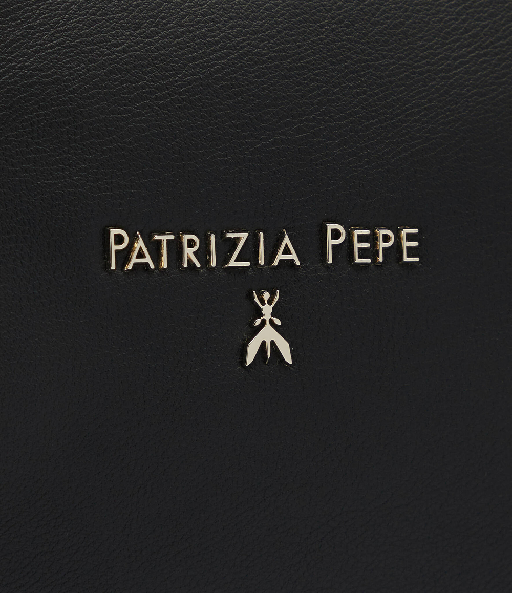 Кожаная сумка через плечо Patrizia Pepe - черный(8B8985 E043)