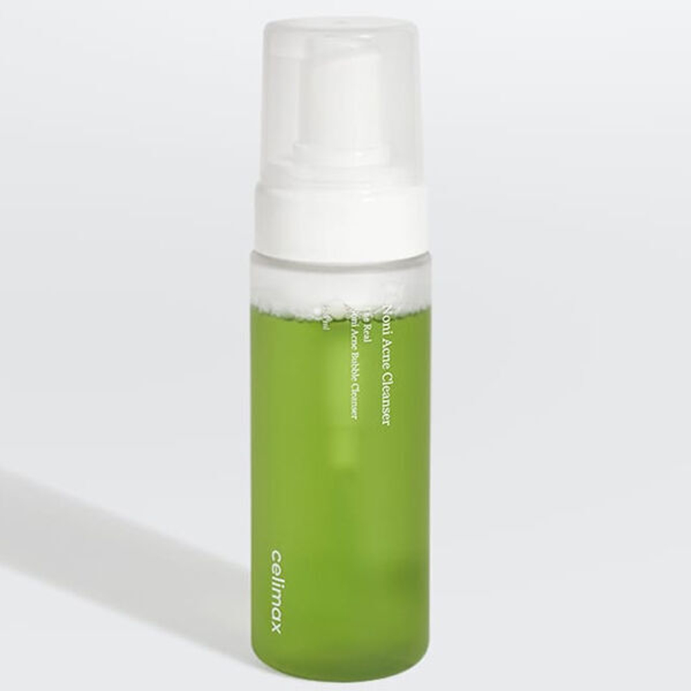 Мягкая очищающая пенка с экстрактом нони Celimax The Real Noni Acne Bubble Cleanser, 155мл