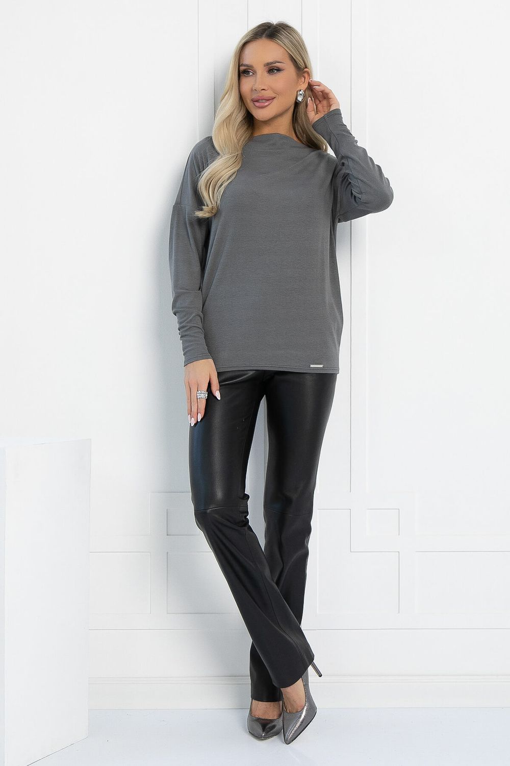 Блуза Грей (графит) Б13031-44М LT Collection