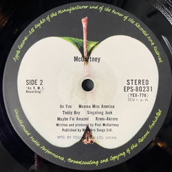 Винтажная виниловая пластинка LP Paul McCartney (Japan 1975) (Obi) The Lovely Linda