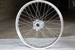 44650-KZZ-900. WHEEL SUB ASSY., FR. Front wheel spoke silver, Honda CRF250L 2012-2016.