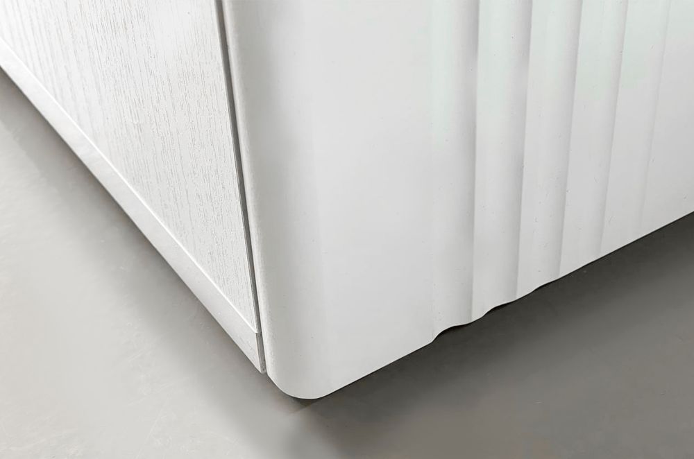 Шкаф двухдверный "Ева" 103.01 (Белое дерево/Белый матовый)