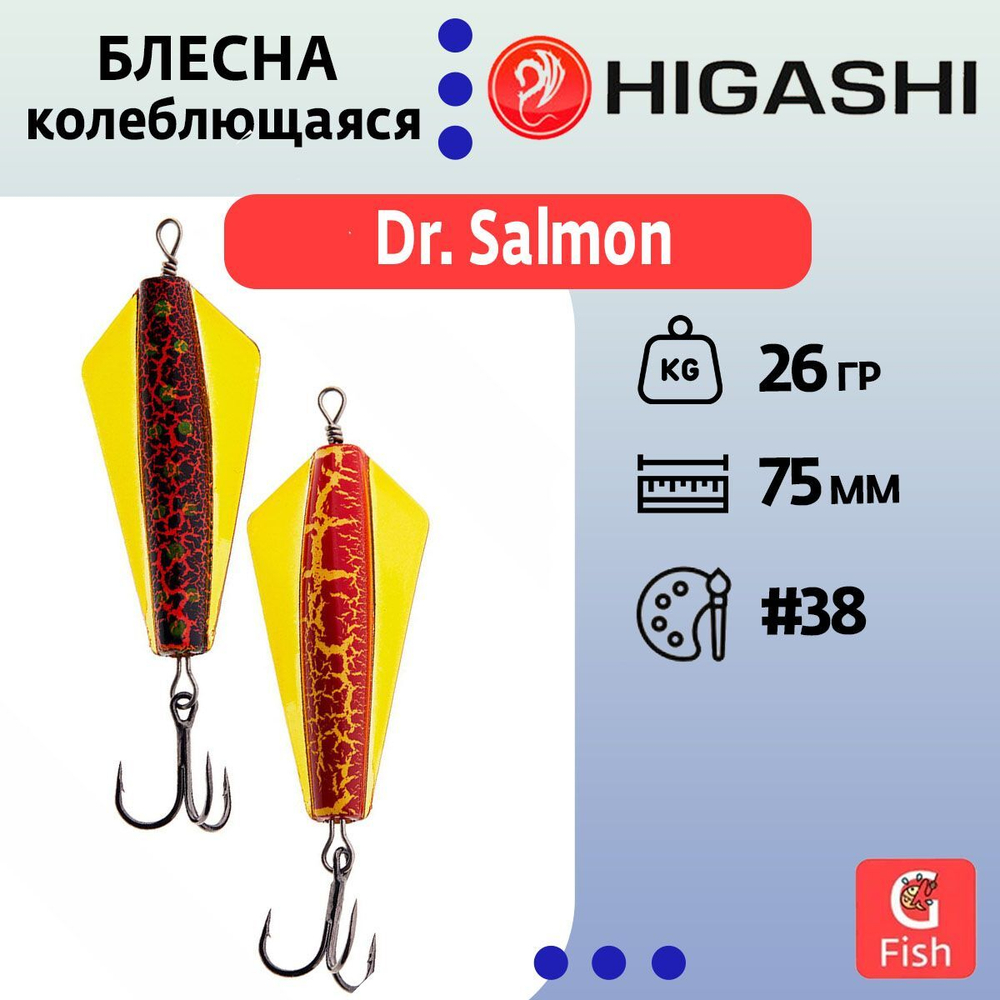 Блесна колеблющаяся Dr. Salmon 26g #21