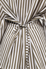 Рубашка в полоску с кантами