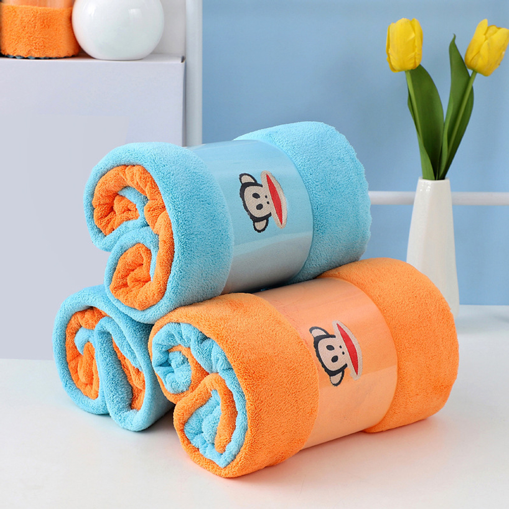 Подарочный набор полотенец из кораллового флиса "L" Paul Frank (Orange)