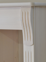 Шкаф навесной, 91х32х52, Susanna, в ванную, для прихожей и кухни, деревянный, белый, MAKOSA