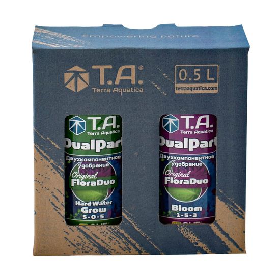 Набор минеральных удобрений для жесткой воды Terra Aquatica DualPart Set HW 0.5 л