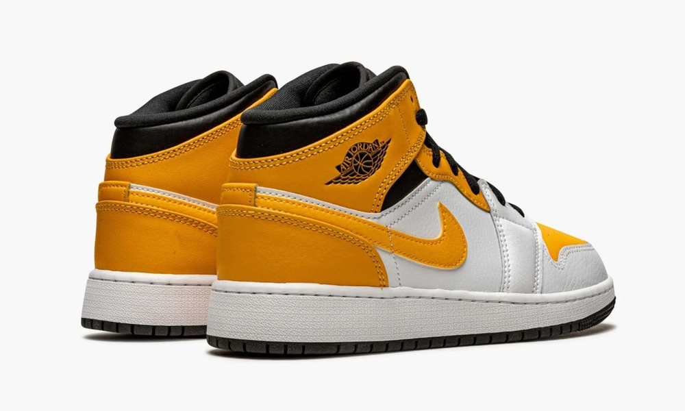 Air Jordan 1 Mid GS "White / University Gold"