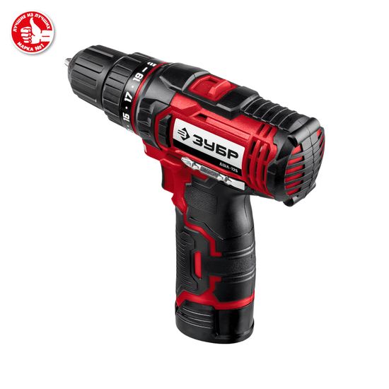 Аккумуляторная дрель-шуруповерт ЗУБР ДШЛ-125-22