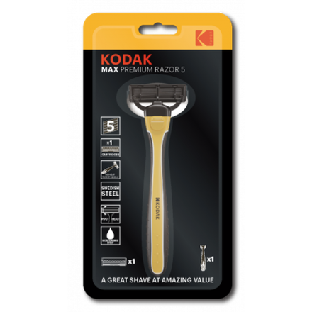 Бритвенные системы Kodak MAX Prem Razor 5 Starter мужская 5 лезвий