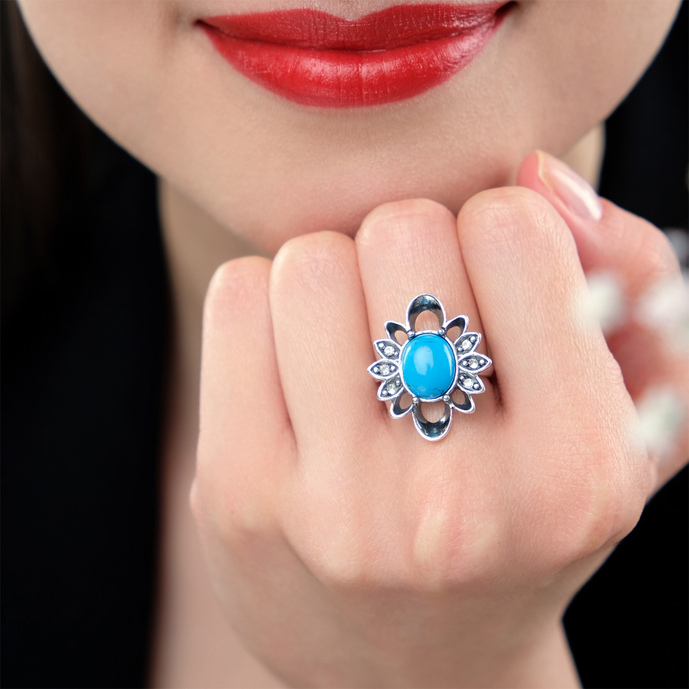 "Минто" кольцо из коллекции "Самоцветы"