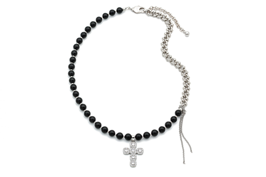 Колье Agata silver