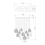 Подвесной светильник Eurosvet GEMINI 90353/9 4690389210129