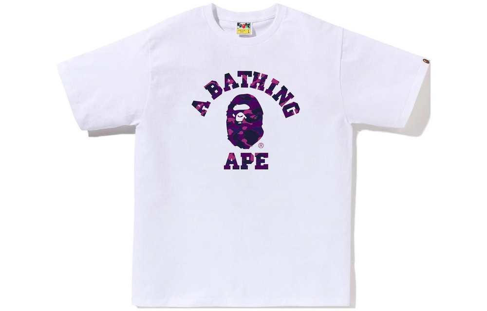 A Bathing Ape Color Camo College Tee Ss24