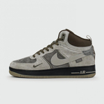 кроссовки Nike Air Force 1 Mid Light Grey / Black Ftwr. Winter