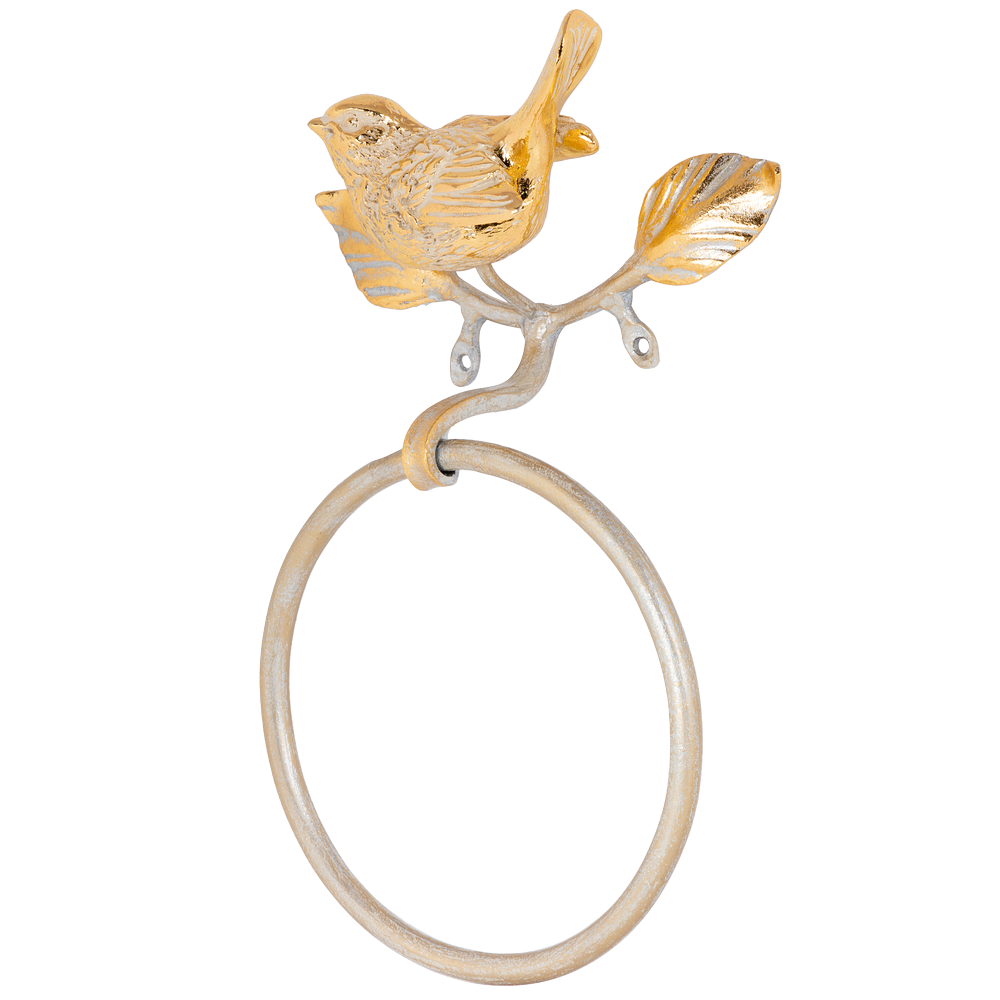 Держатель для полотенец Терра Лавли Айвори Мраморное золото